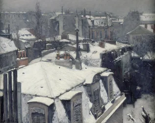 Toits sous la neige